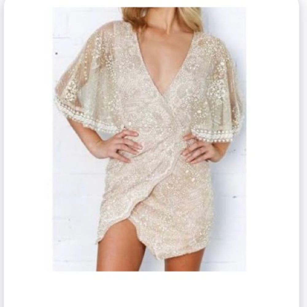 Formal golden dress